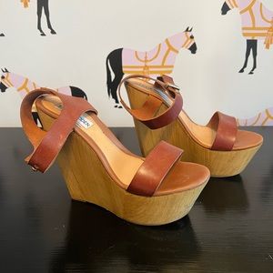 Steve Madden Boho Style Wood Wedges